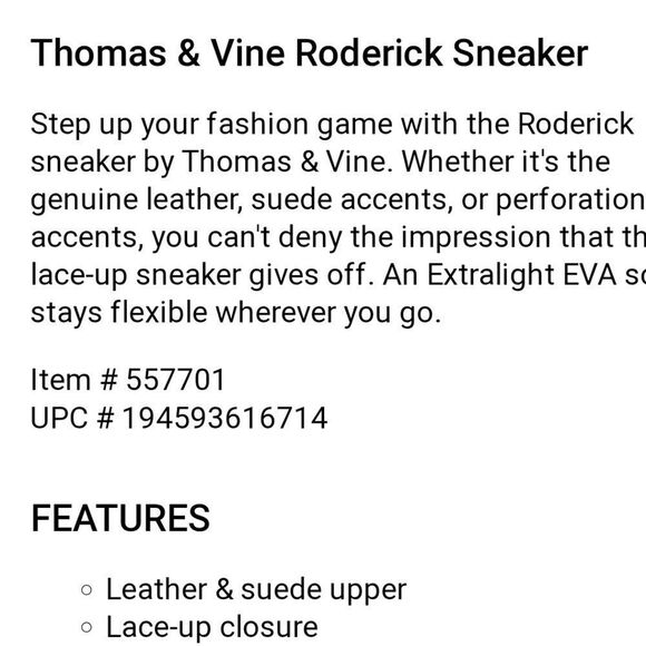Tomas&Vine Roderick Genenue Leather Sneakers - Picture 7 of 9